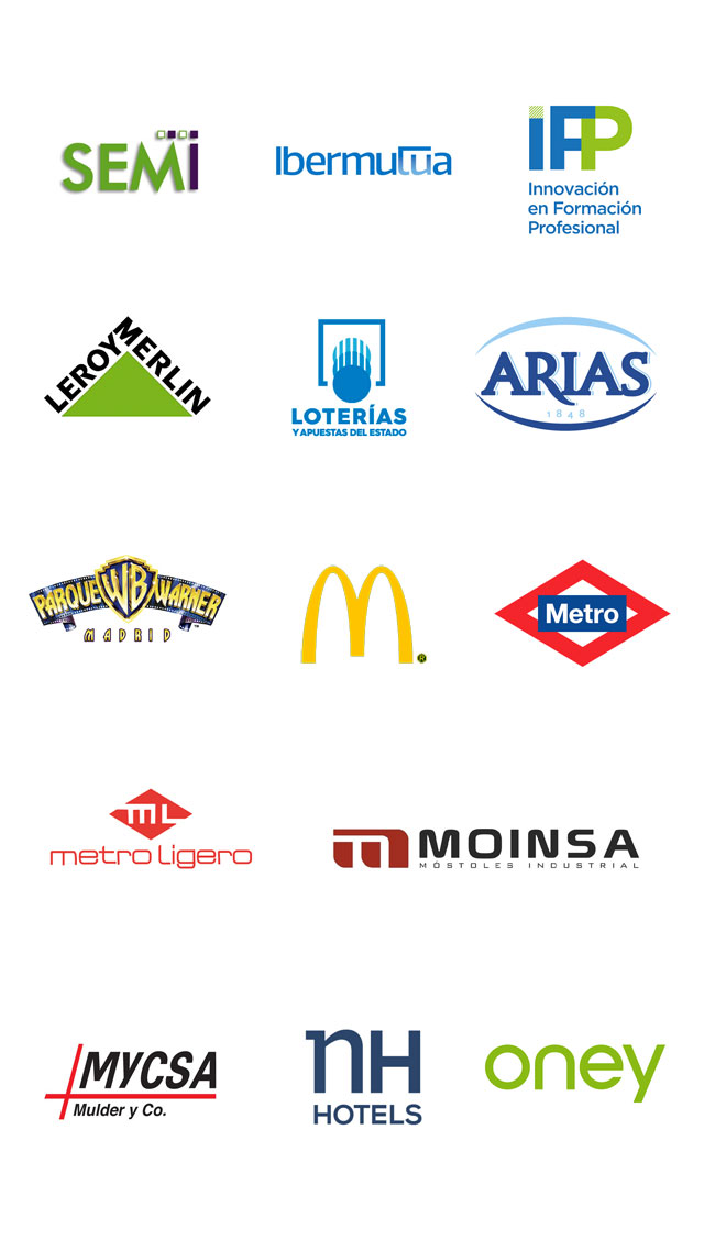 Primer bloque logotipos de clientes